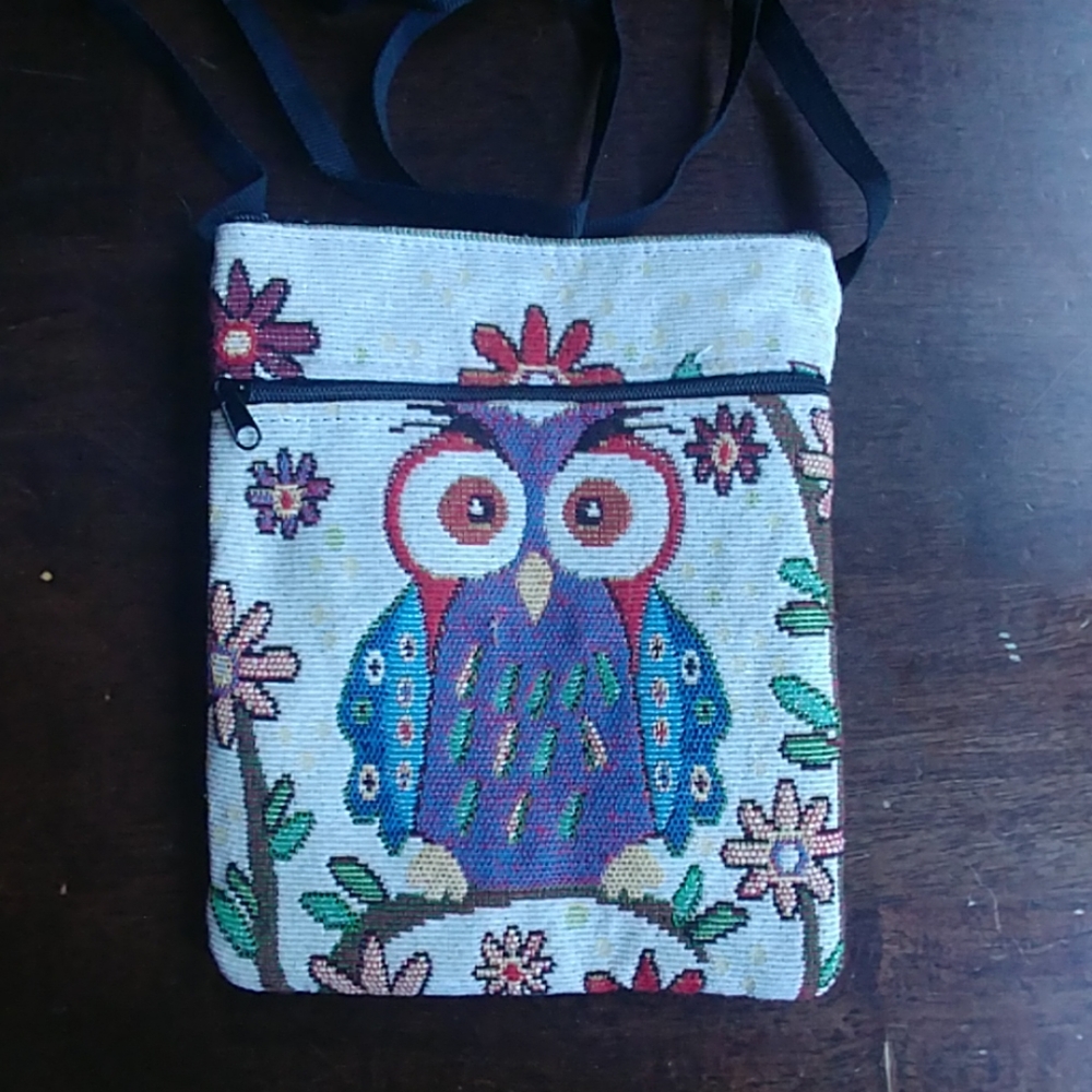 Handmade owl purse